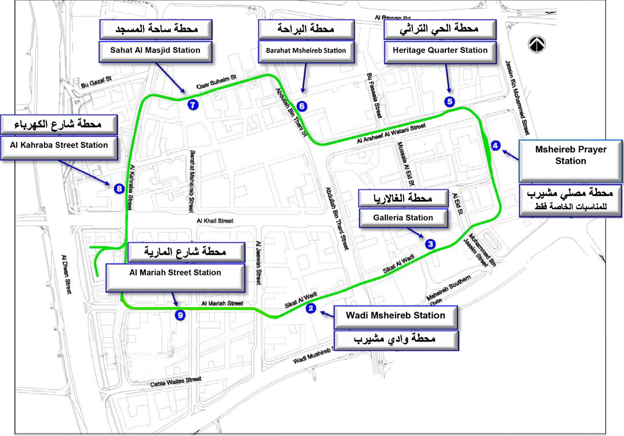 Msheireb Tram Map